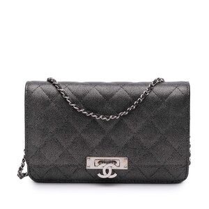 Pre Loved chanel Women Black Crossbody Bags